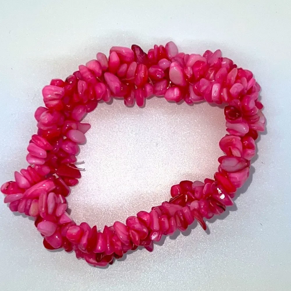 Beautiful Pink Stretchy Stone Bracelet